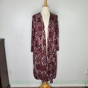 LuLaRoe Sarah Cardigan Duster Cardigan Long Line Cardigan With Pockets Size XL